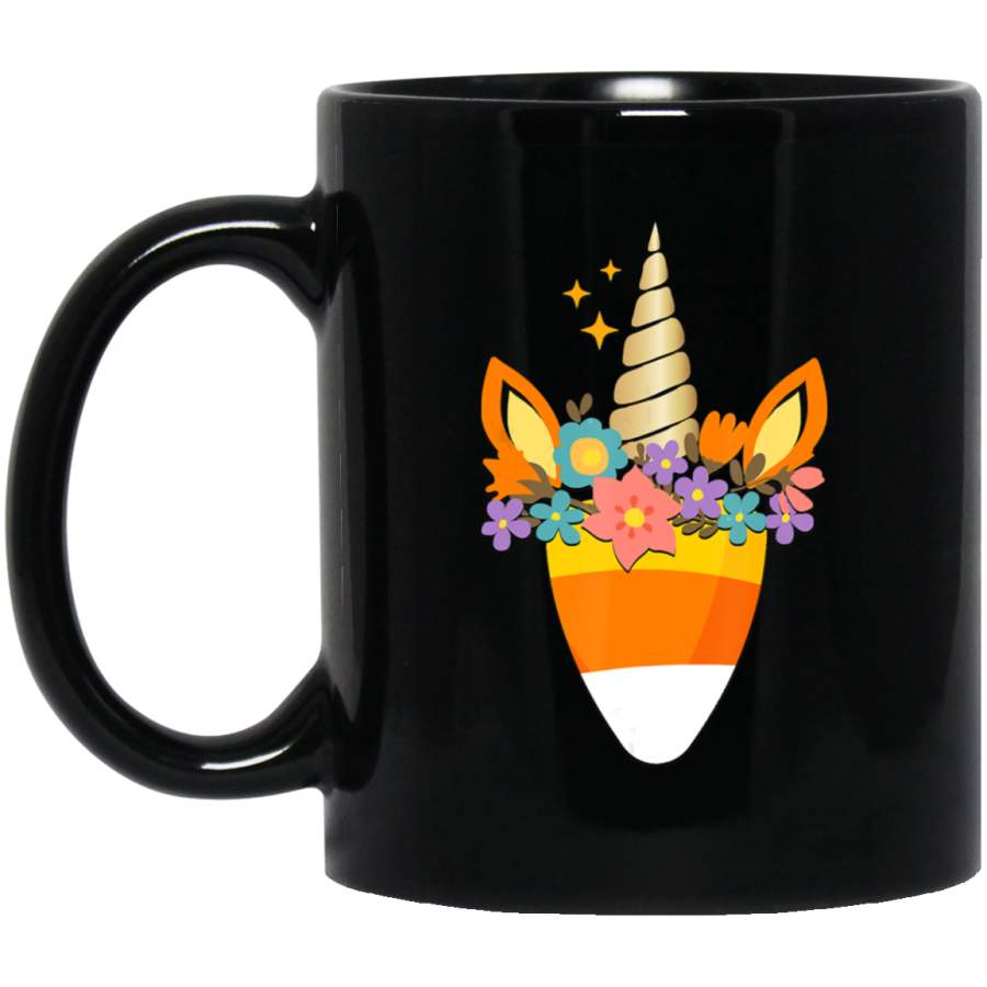 Unicorn Candy Corn Halloween Trick Or Treat Party Gift Coffee Mug