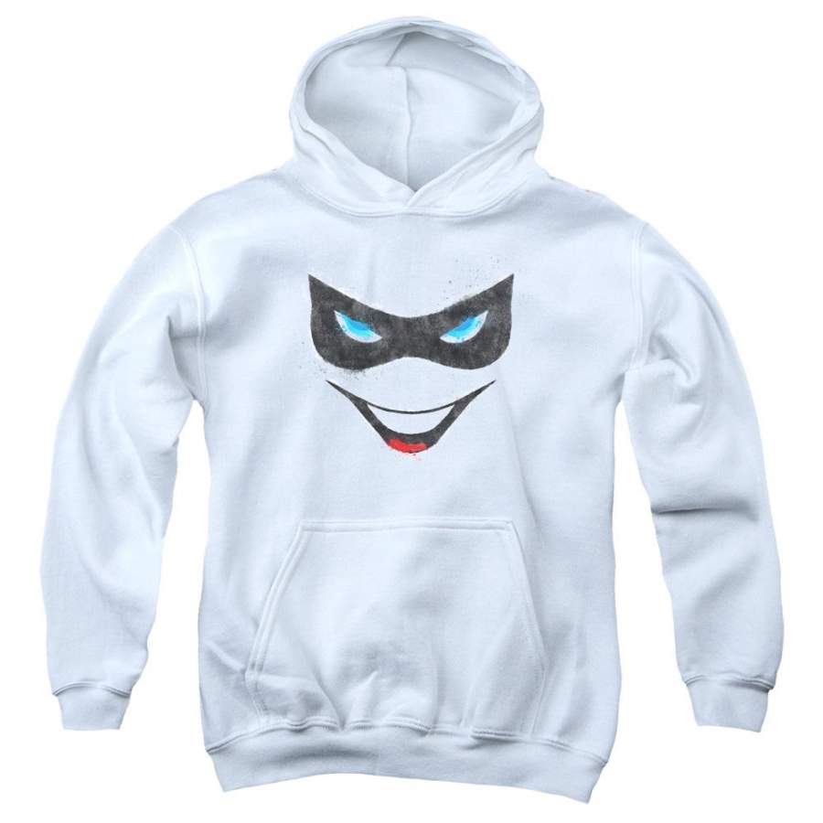 Batman – Harley Face Youth Pull Over Hoodie