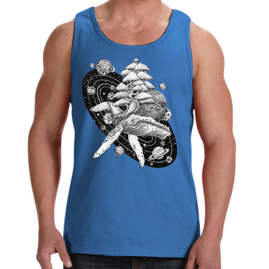 Space Whale Men Tank Top