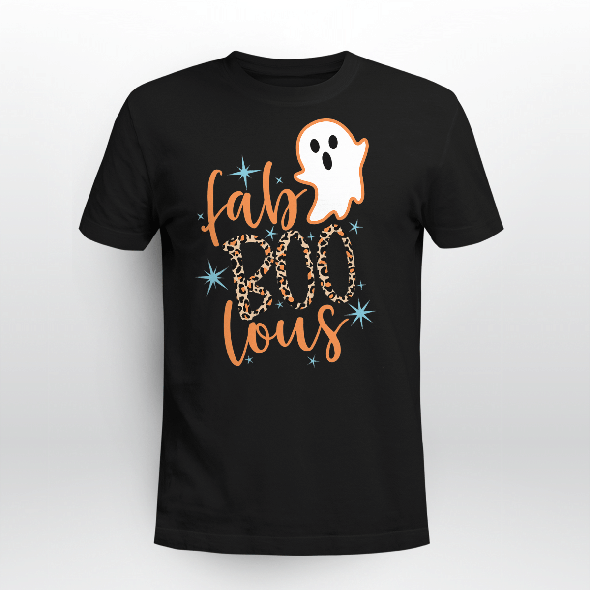 Faboolous Leopard Fabulous Boos Autumn Pumpkin Halloween Shirt