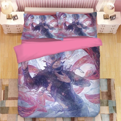 Tokyo Ghoul Kaneki Ken 8 Duvet Cover Pillowcase Home Decor 3D Bedding Set 4817