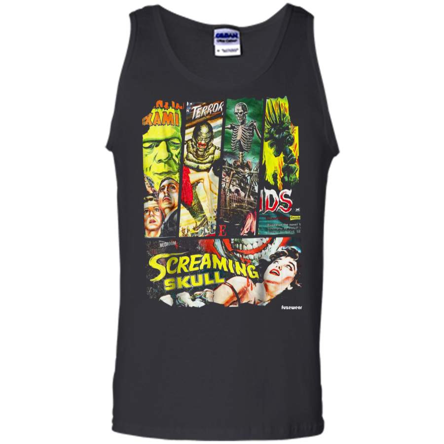 Vintage Style Sci Fi Horror Movie Poster Collage  Tank Top