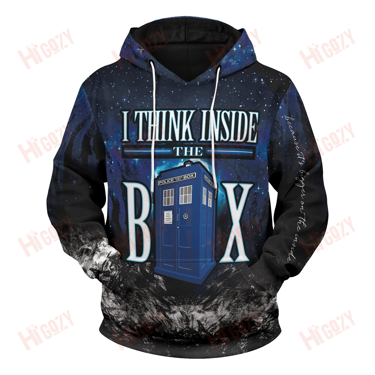 Think Inside The Box Unisex Pullover Hoodie, Dr.Who Full 3D Clothing – Tac86