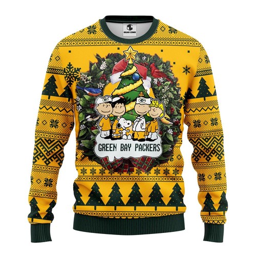 Green Bay Packers Christmas Gift For Fan Ugly Wool Sweater Christmas