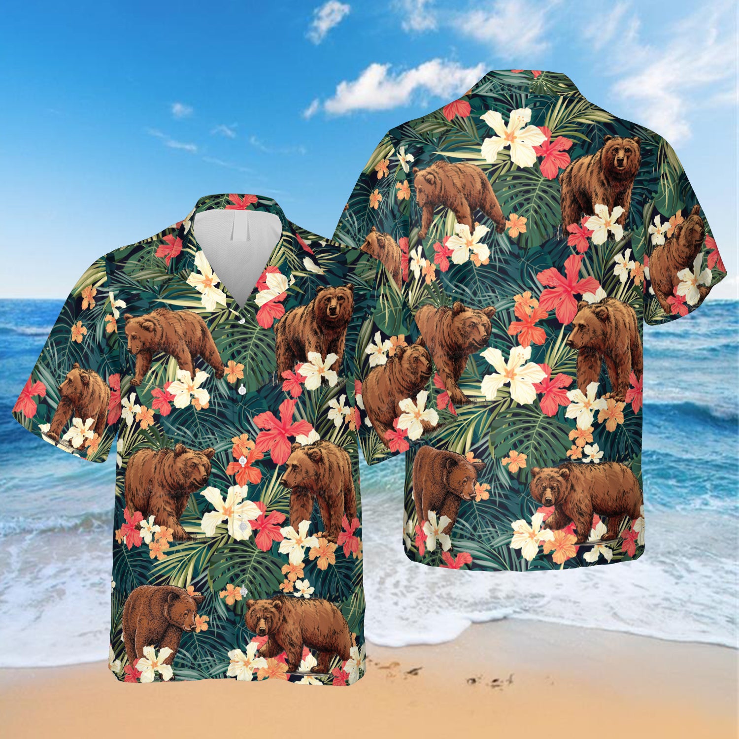 Funny Bear Hawaii Men Apparel Ha16096