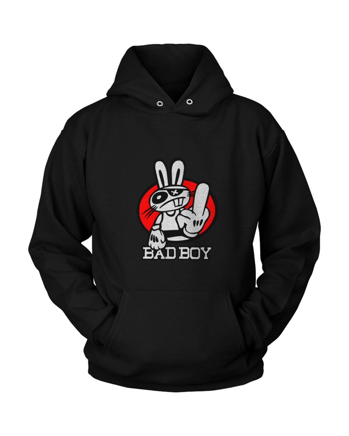 Middle Finger Gangsta Rabbit Bad Boy Unisex Hoodie