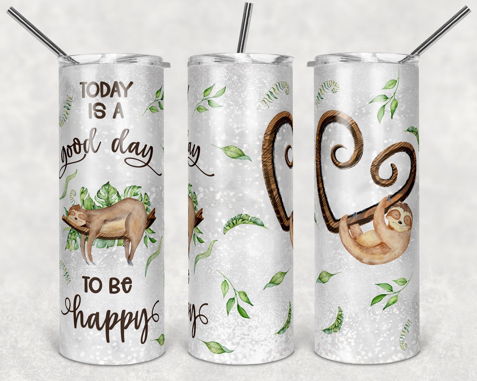 Today Is A Good Day To Be Happy 20Oz Skinny Tumbler