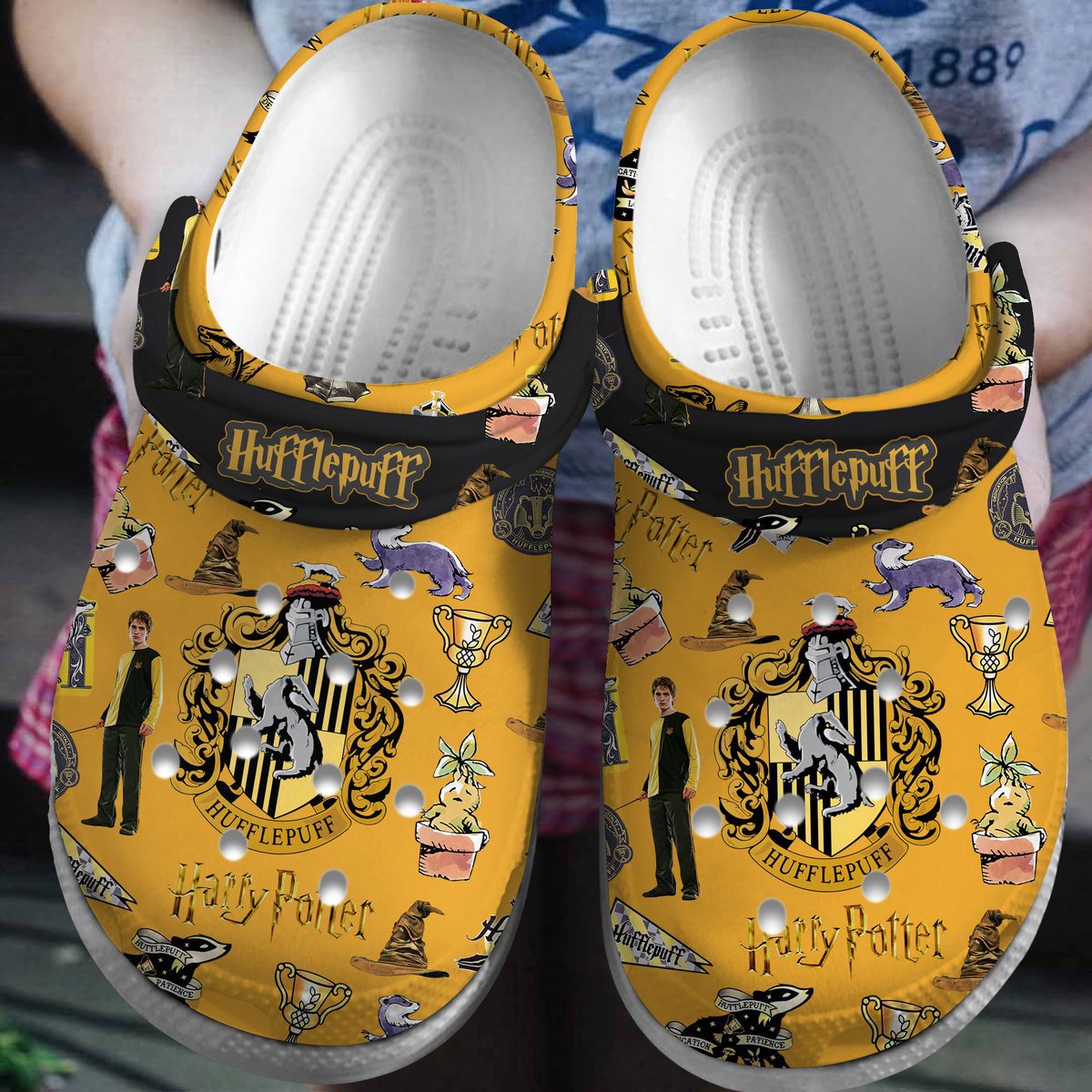 Harry Potter Hufflepuff Movie Crocss Clogs For Men Women And Kid Tr1805786049-1