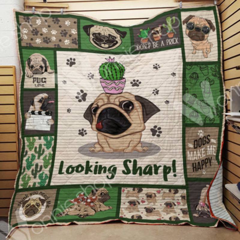 Pug Dog Blanket AU0901 90O33