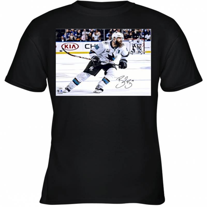 Brent Burns San Jose Sharks Autographed Youth T-Shirt