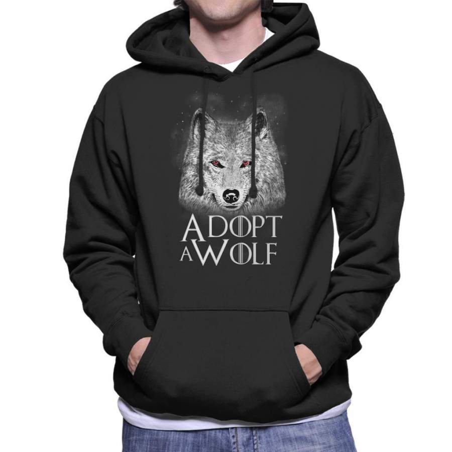 Adopt A Wolf Game Of Thrones Men’s Hooded Sweatshirt