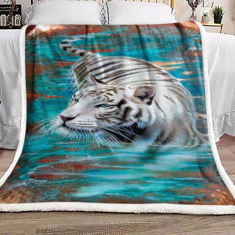 Tiger NP2812161F Sherpa Fleece Blanket