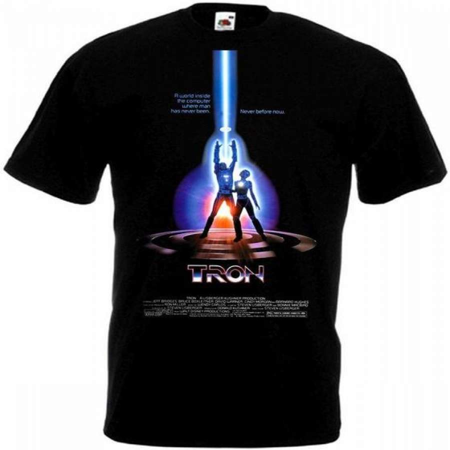 Tron Movie Poster T Shirt Black All Sizes