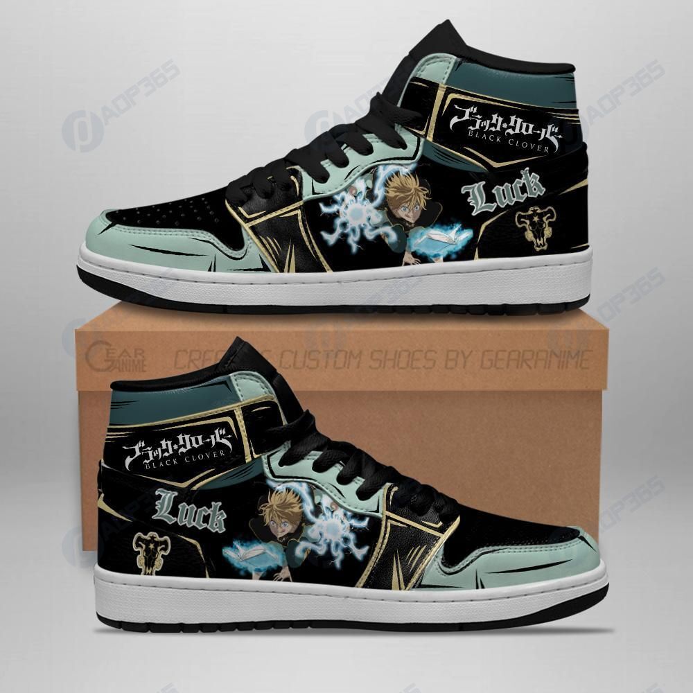 Black Bull Luck Voltia Sneakers Black Clover Anime Shoes Air Jordan 13 Shoes Hajd2403204