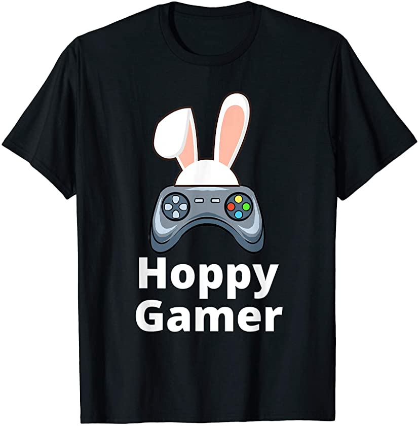 Video Game Gaming Easter Bunny Hoppy Gamer T-Shirt