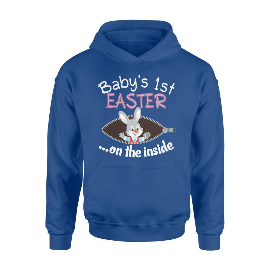 Baby 1st Easter On The Inside Bunny Pregnancy Hoodie