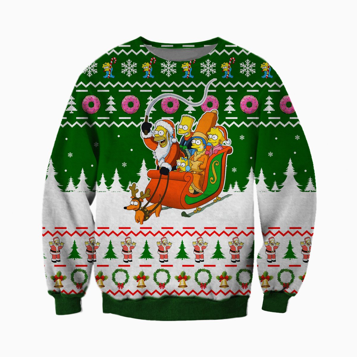 The Simpsons 3D Ugly Christmas Sweater