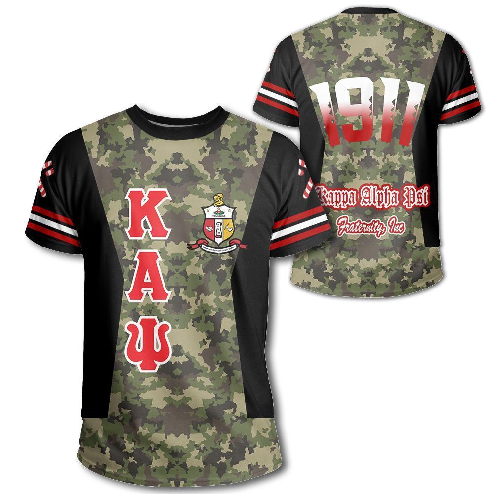 Greek Life T-Shirt – Kappa Alpha Psi Fraternity Camouflage T-Shirt Jn