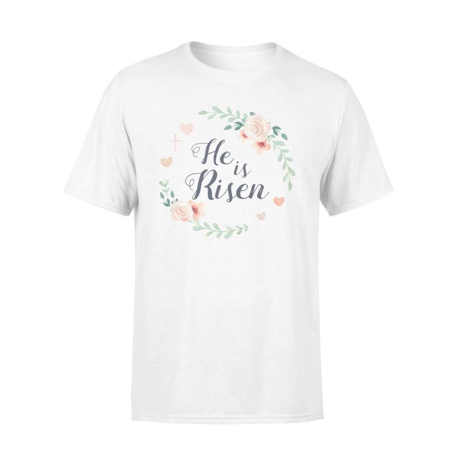 Easter He Is Risen Flower Elegant T Shirt