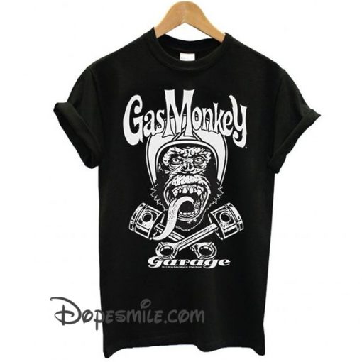 Gas Monkey Garage Officially Licensed Merchandise Biker Monkey cool t shirt