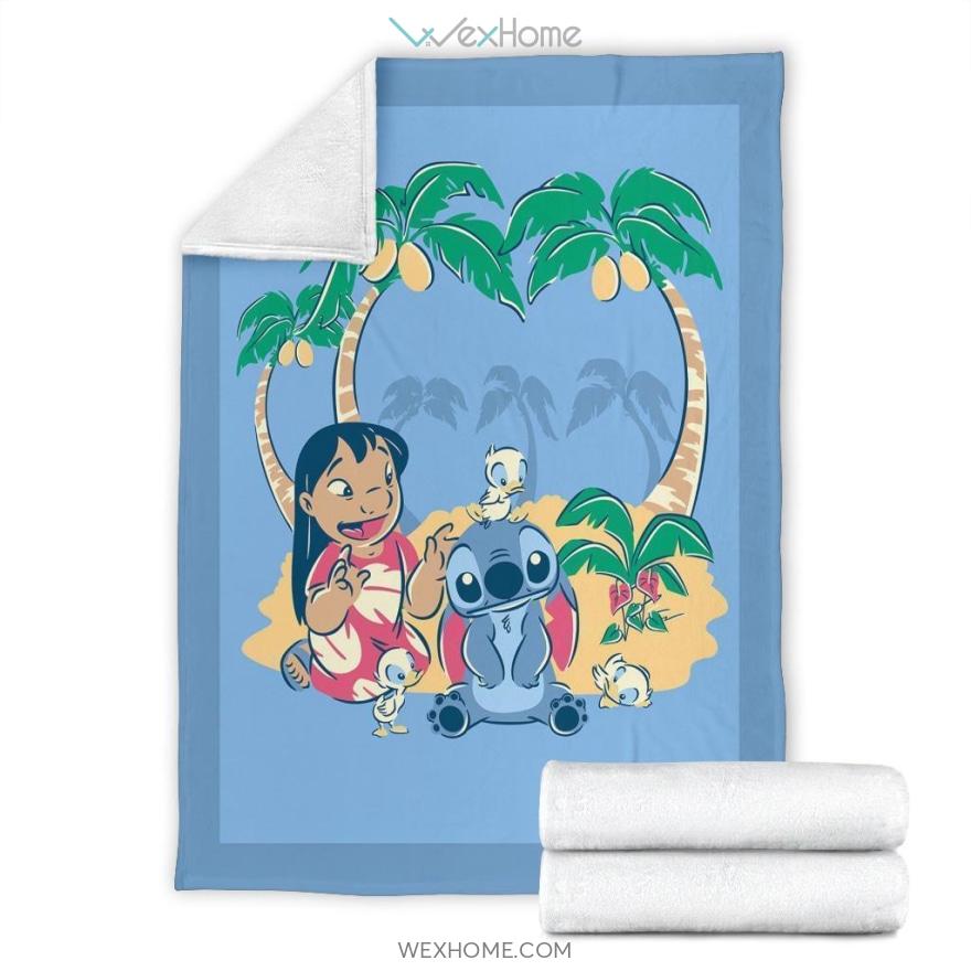 Lilo And Stitch  Blanket For Bedding Decor Gift Cartoon Premium Blanket Collection W1122