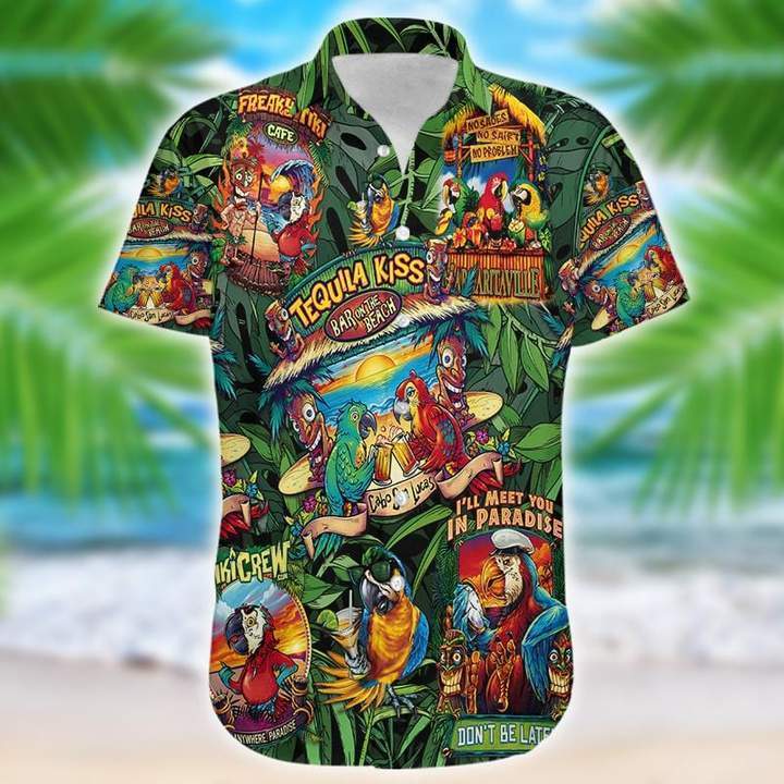 Tiki Parrot Hawaii Shirt For Men Women Ha6425