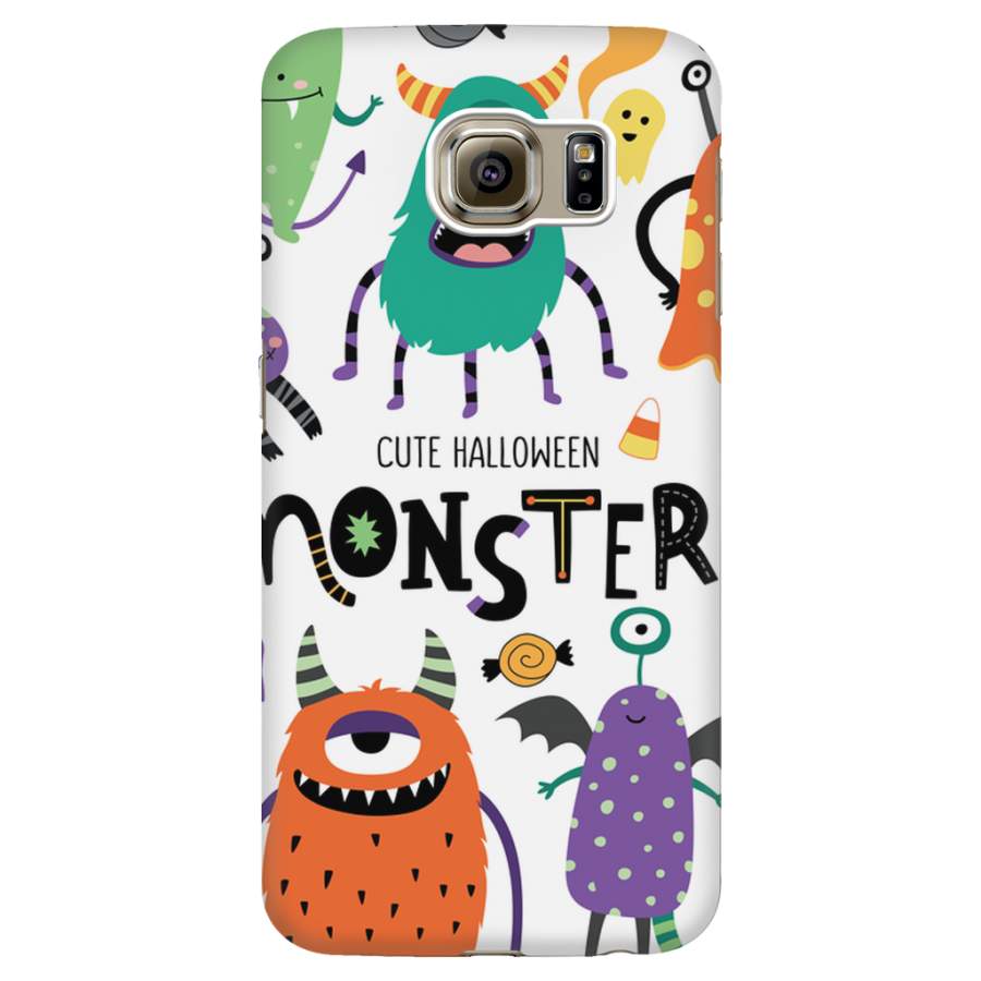 Cute Scary Halloween Monsters and Candy Phone Case