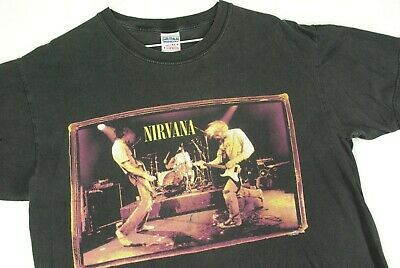 Vintage 90s Nirvana Muddy Banks Of Wishkah Concert Tour Band T Shirt 1996 L 1545