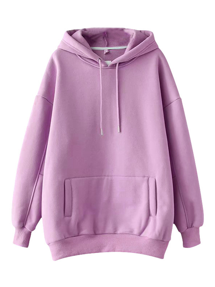 Soft firm hoods Hoodies women Batwing long sleeves sweatshirts Autumn sweaters Pure fashion tops alx