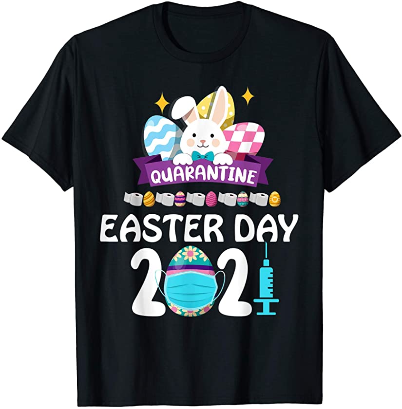 2021 Happy Easter Day Bunny Eggs Rabbit Cute hunting T-Shirt