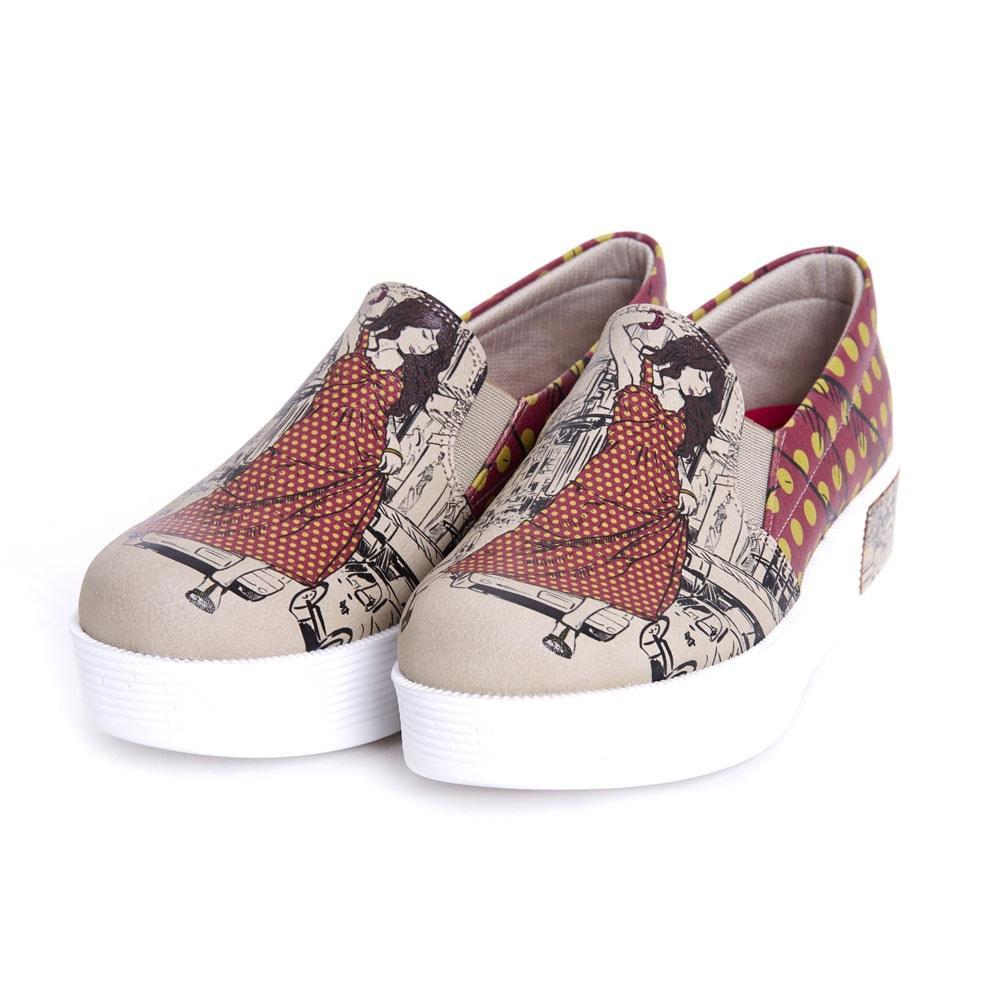 Stylish Woman Slip On Sneakers Shoes Vn4205