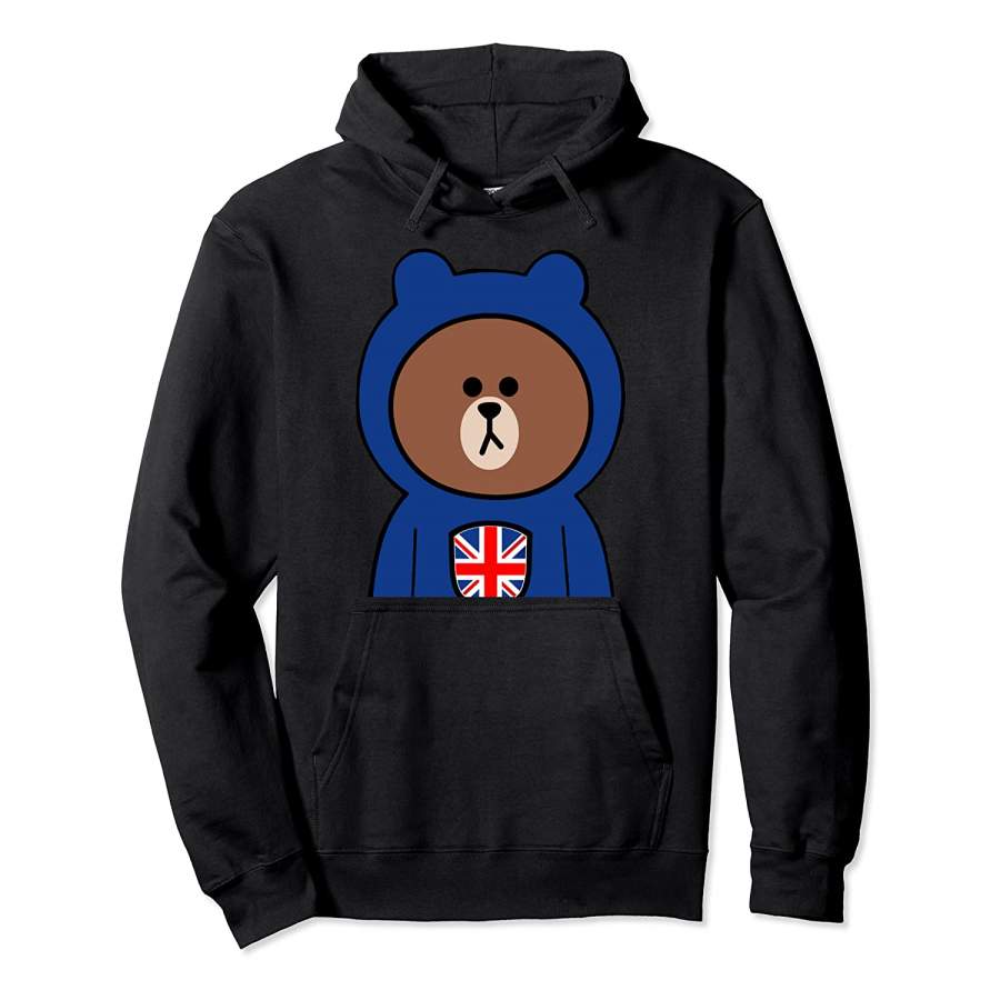 Brown Bear Cony Bunny Rabbit Uk Lover I Love United Kingdom Pullover Hoodie Unisex 3D All Over Print