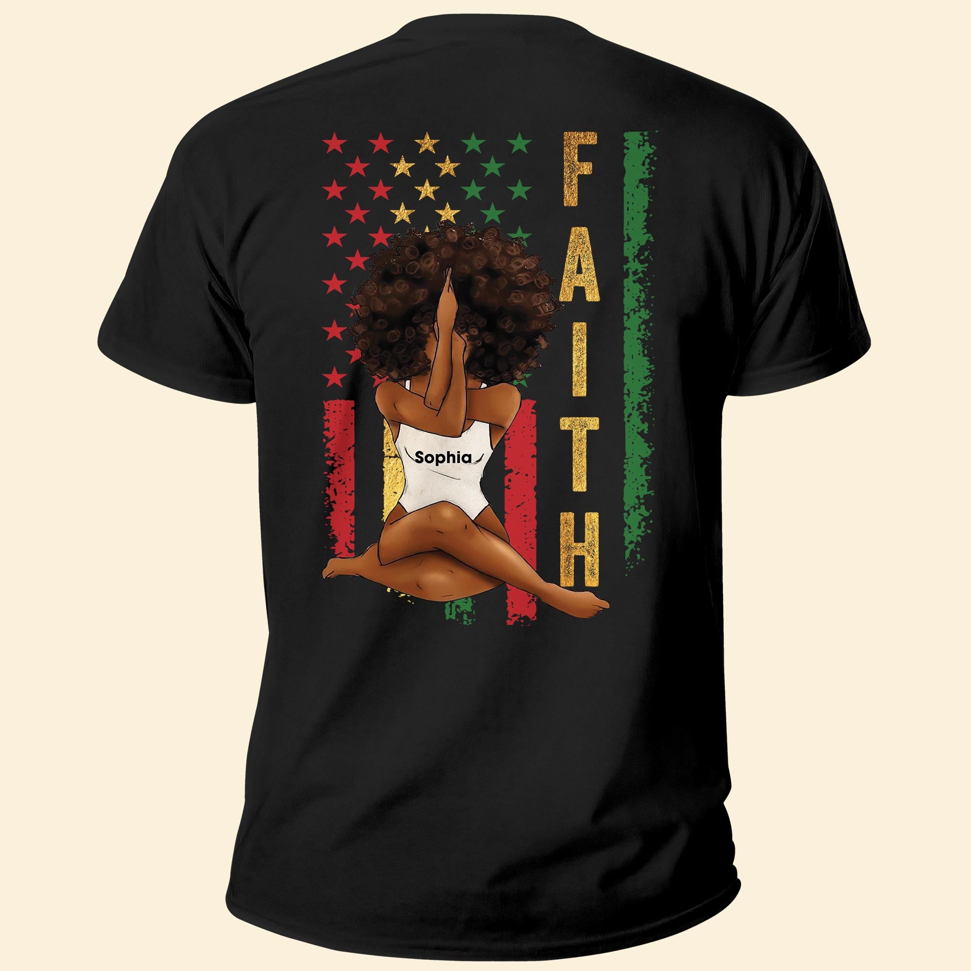 Faith – Personalized Shirt – Black Month History, Birthday Gift For Black Woman, Black Queen