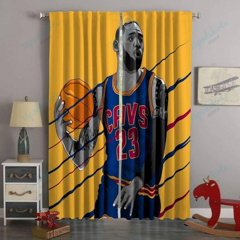 3D Printed LeBron James XV Style Custom Living Room Curtains