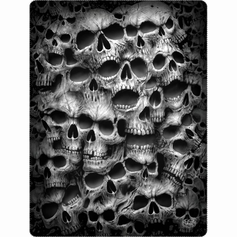 TWISTED SKULLS - Fleece Blanket with Double Sided Print