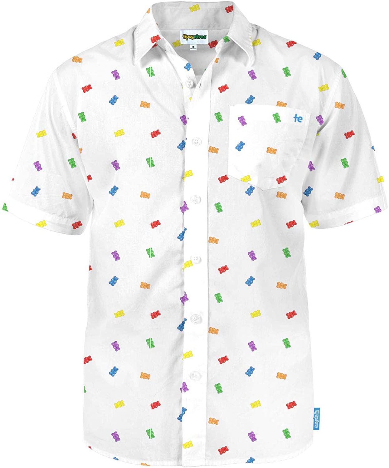 Allover Rainbow Print Men’S Cut Short Sleeve Button Downs For Pride, Summer And Festivals, Pride Month Shirt, Lgbt Shirt