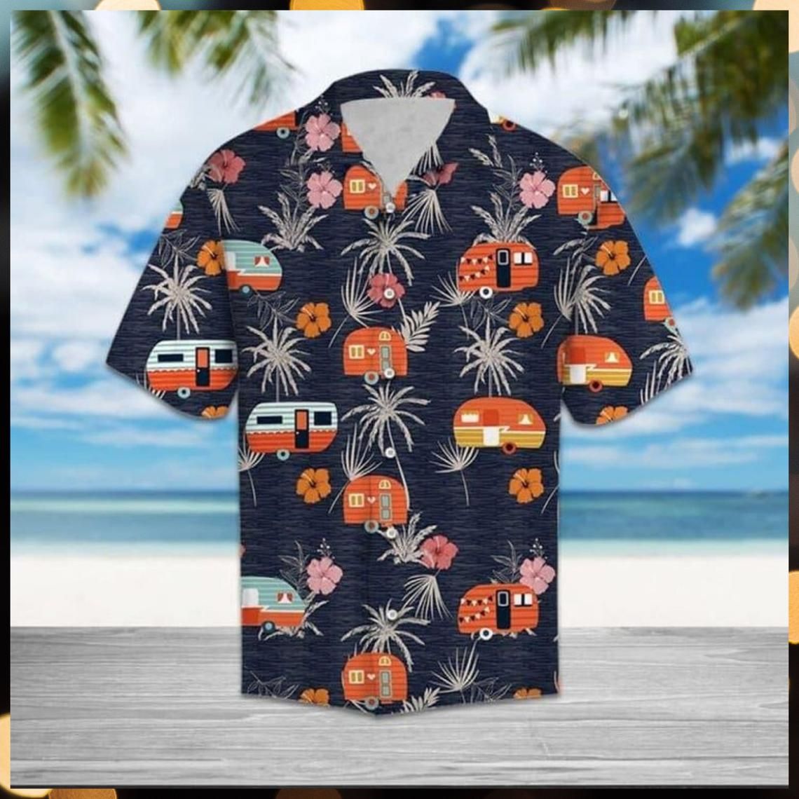 Camper Camping Tropical Hawaii Shirt Ha29366