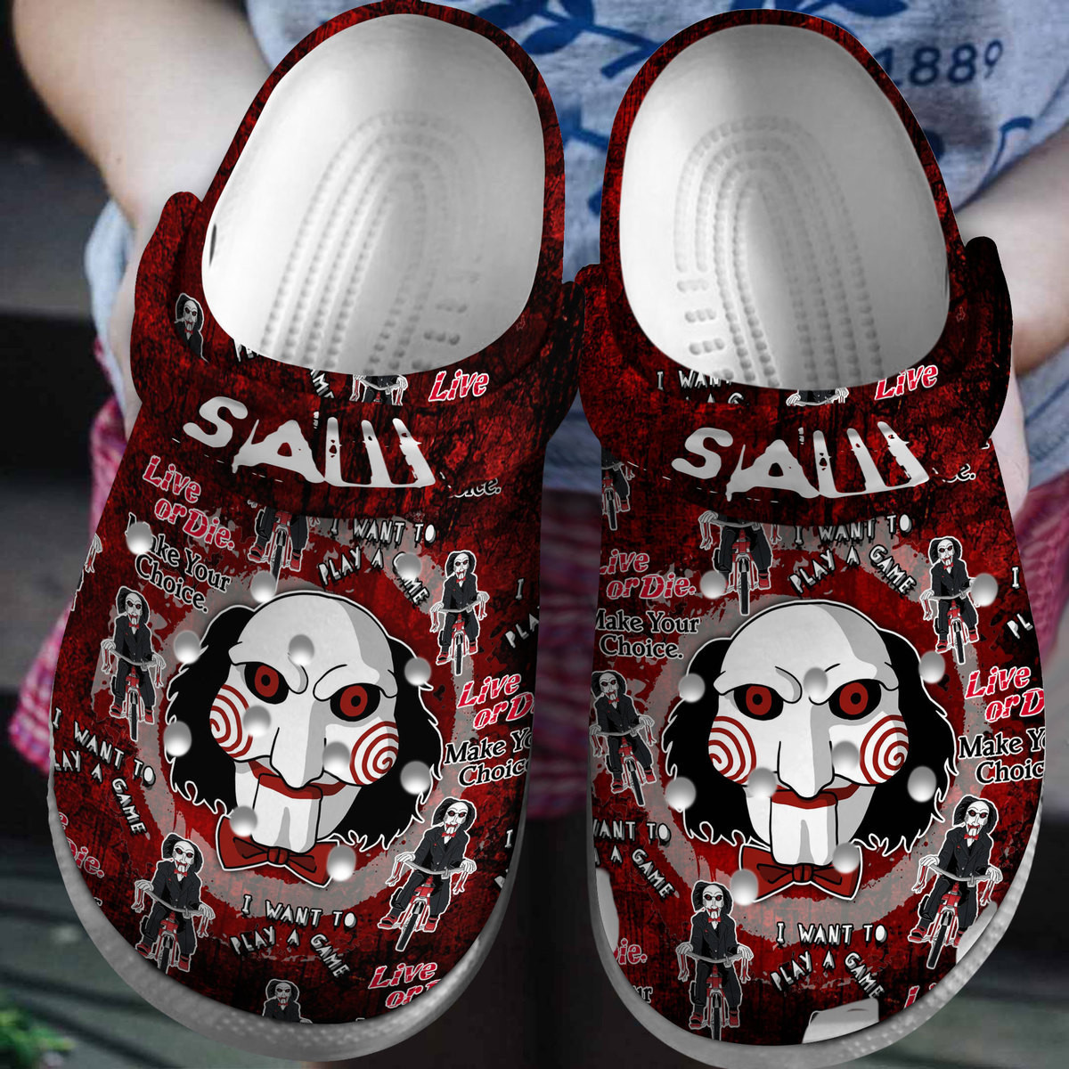 Saw Movie Crocss Clogs For Men Women And Kid Bm1411-1773