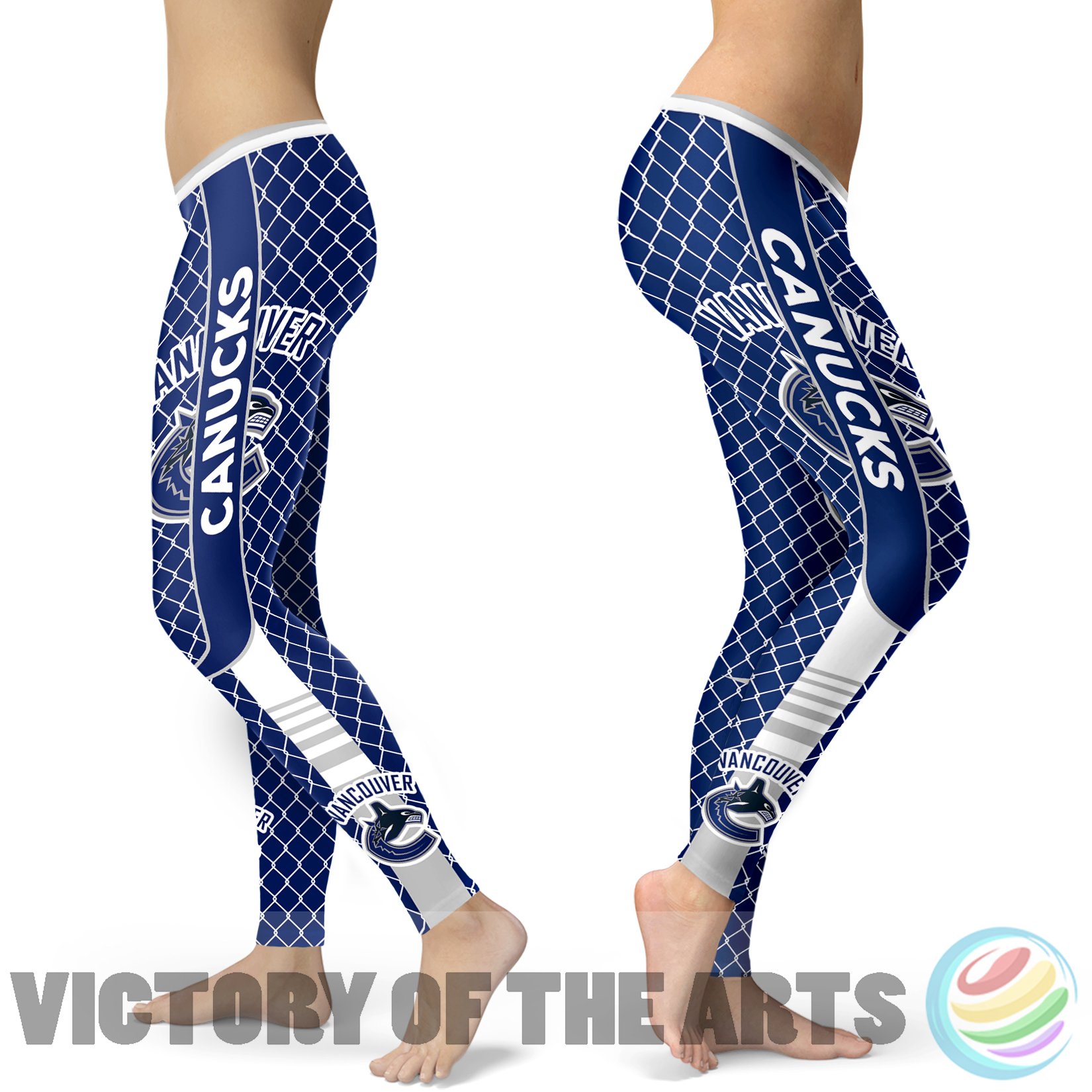 Amazing Line Circle Stylish Fashion Vancouver Canucks Leggings