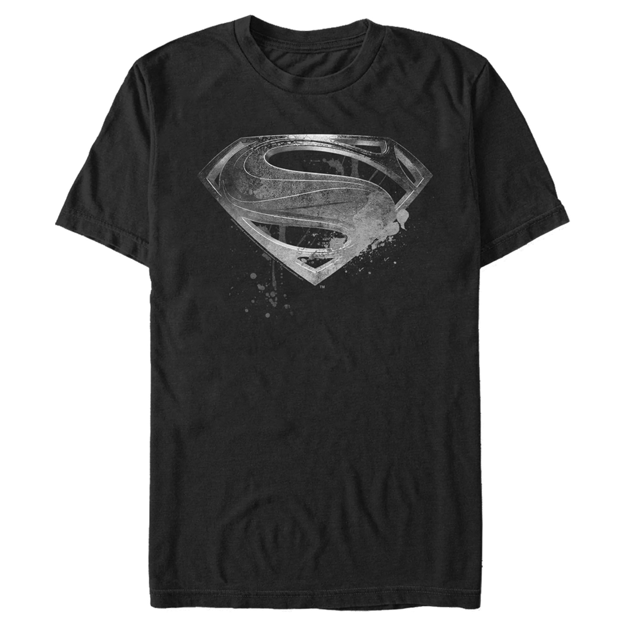 Zack Snyder Justice League Men’S Superman Silver Logo  T-Shirt