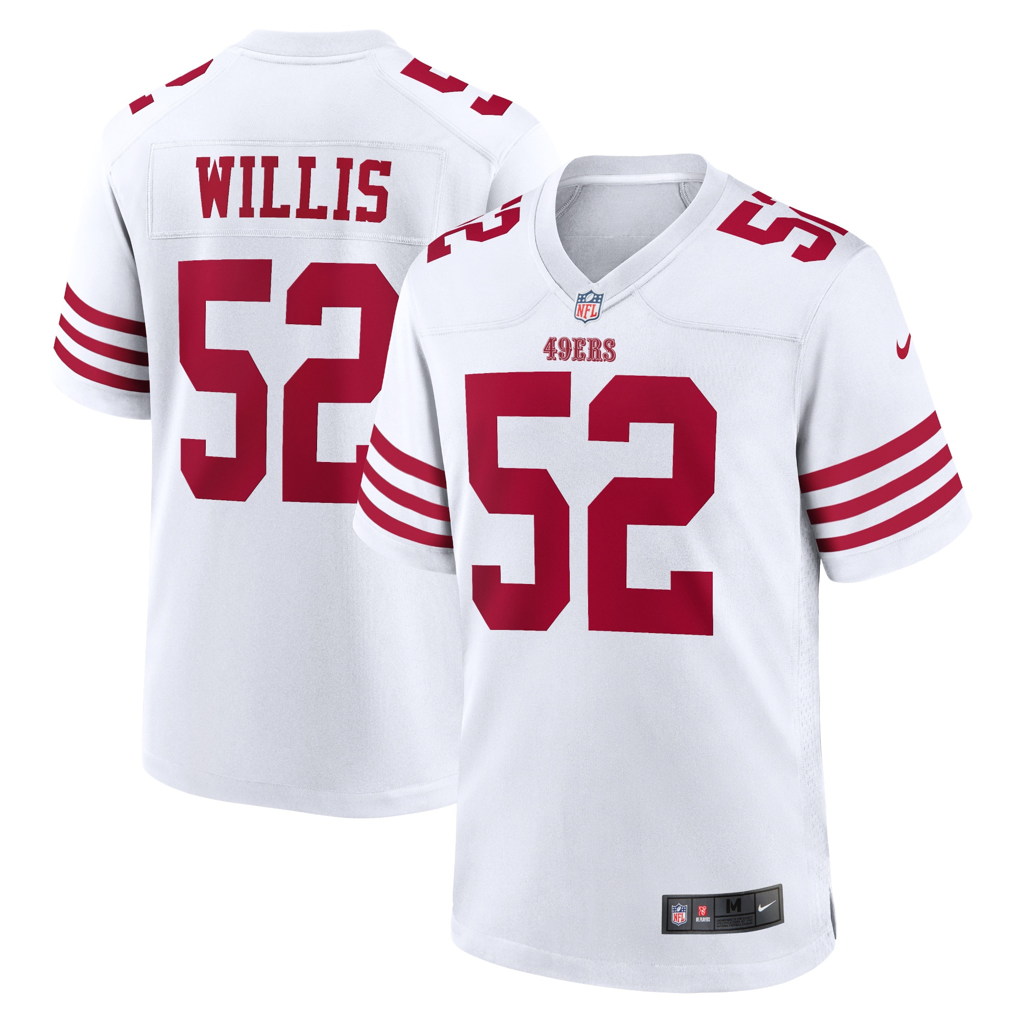 Men’s San Francisco 49ers Patrick Willis White Retired Player Game Jersey