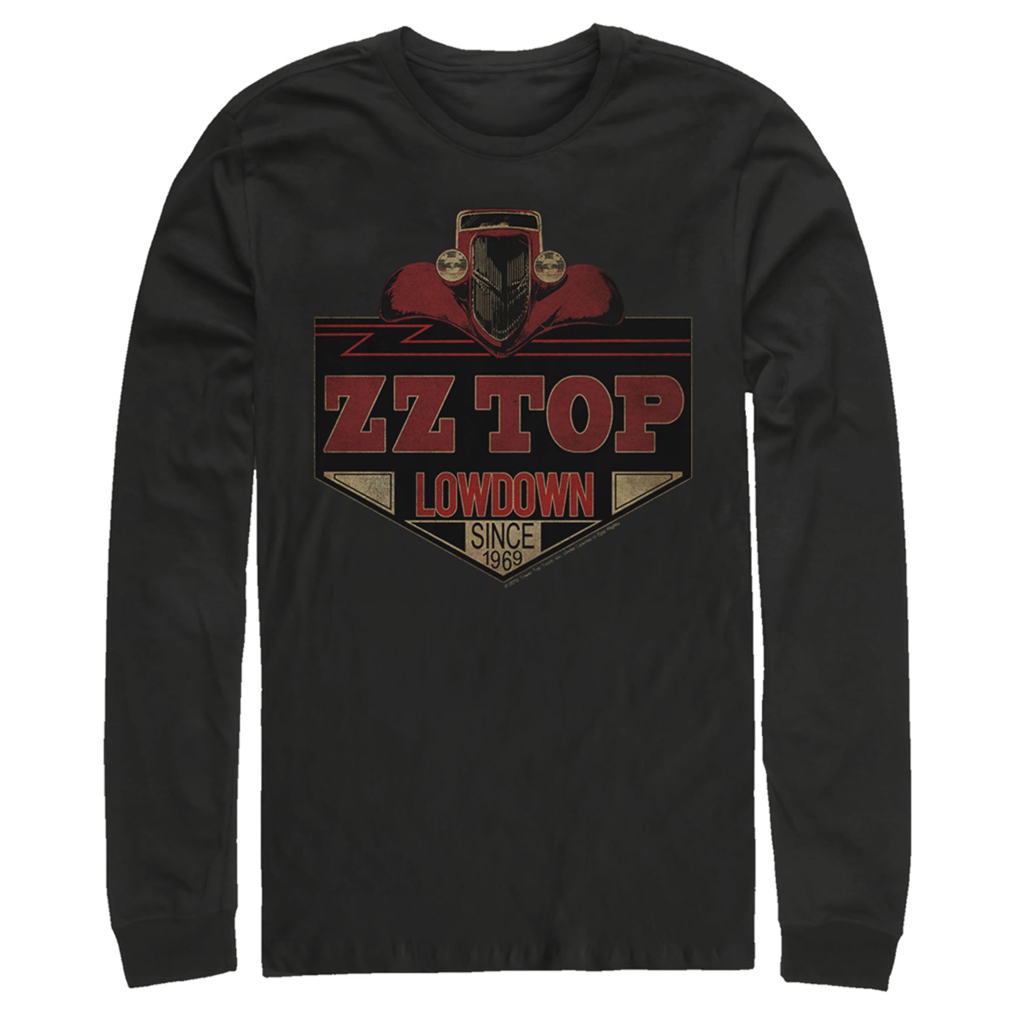 Zz Top Men’S Lowdown  Long Sleeve Shirt