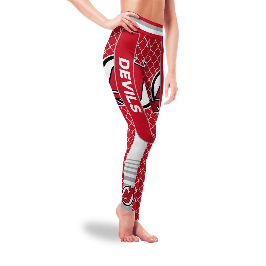 Cool Single Small Line Circle Stylish Fashion New Jersey Devils Leggings