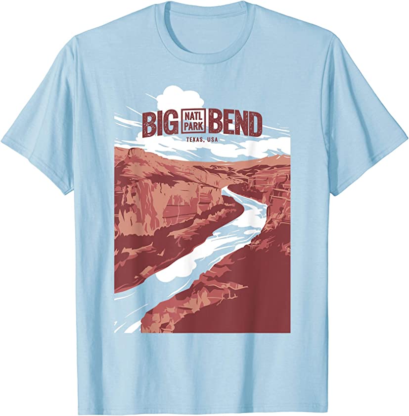 Big Bend National Park T shirt Texas Vintage Retro Gifts Tee T-Shirt