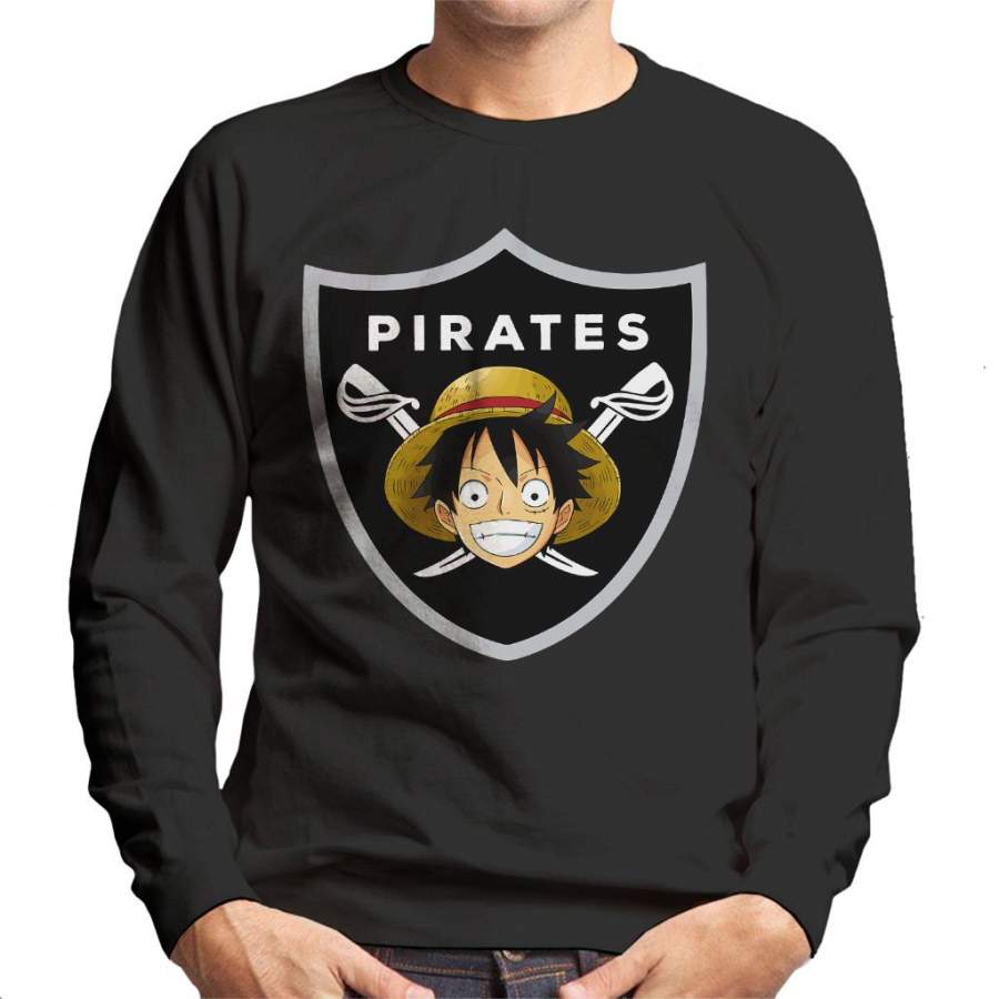 Monkey D Luffy Pirates Raiders Logo One Piece Men’s Sweatshirt