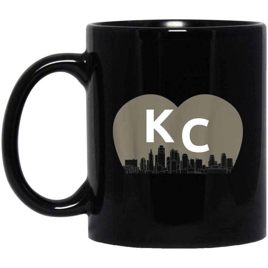 KC Heart Vintage Kansas City Cityscape Mug