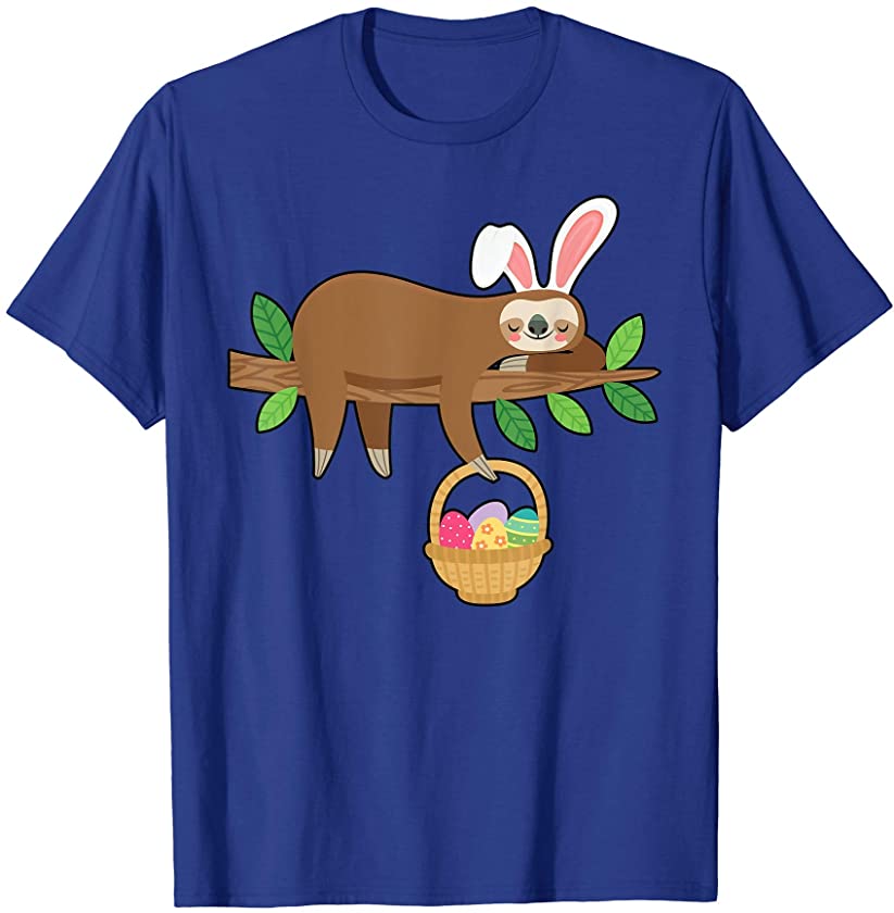 with Easter Bunny Rabbit Ears Basket of Eggs T-Shirt