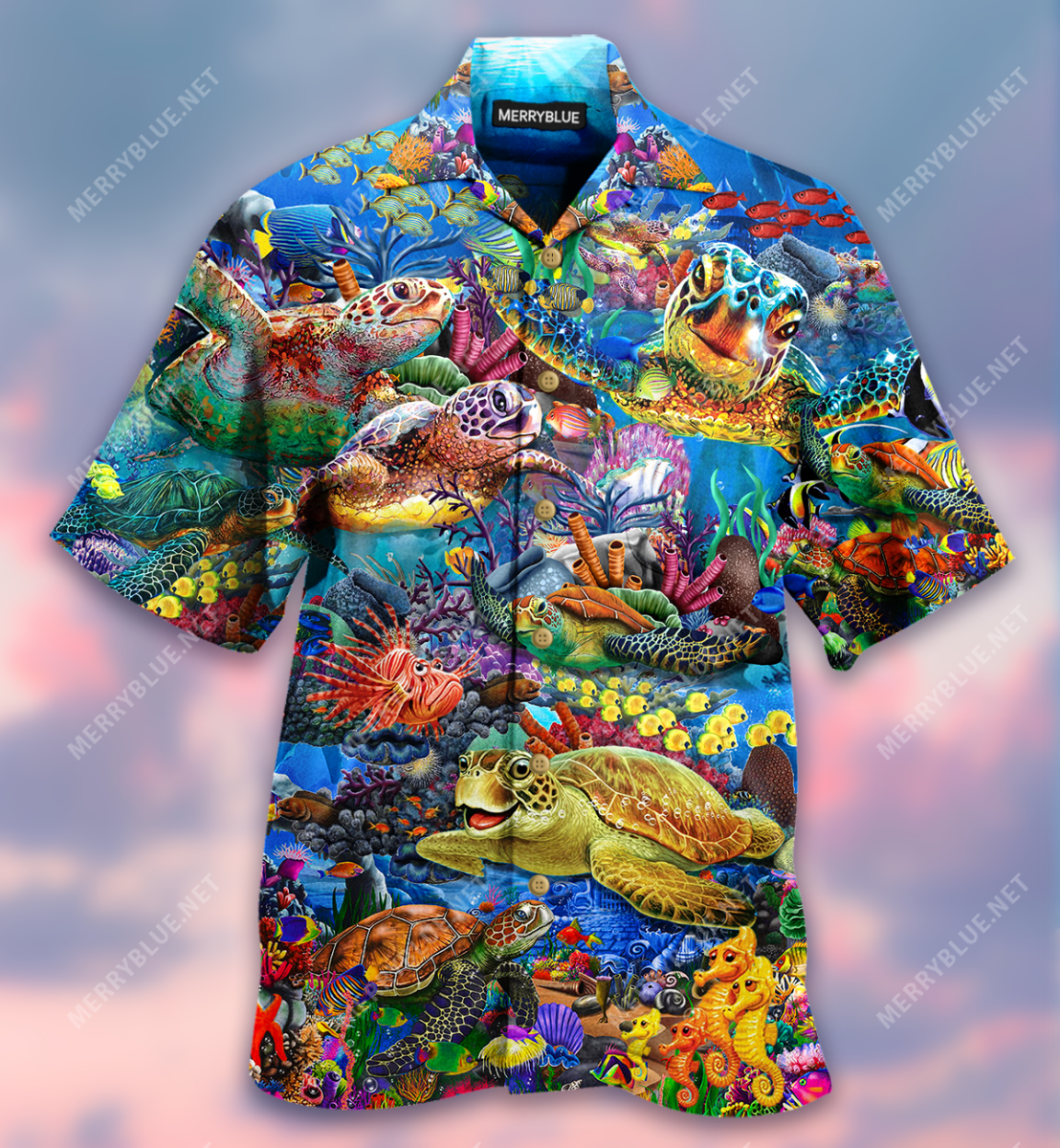 Try To Be Like The At Ease In Your Own Shell Unisex Hawaii Shirt Ha33563