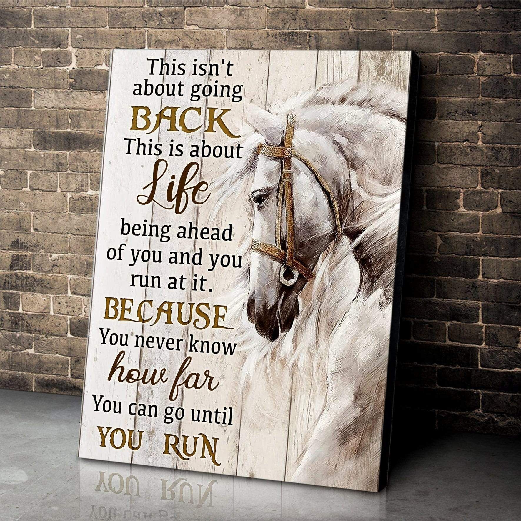 Canvas – Horse – Until You Run Gift For Family, Wall Art Decor, Canvas Print, Home Decor