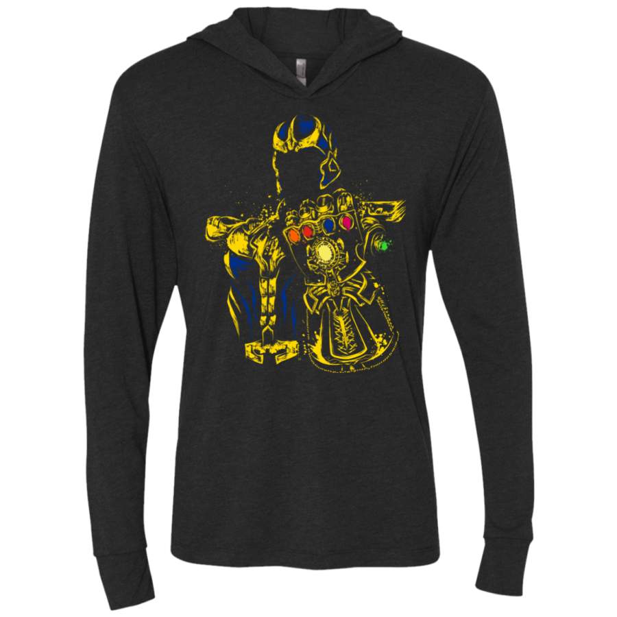 The Mad Titan Triblend Long Sleeve Hoodie Tee